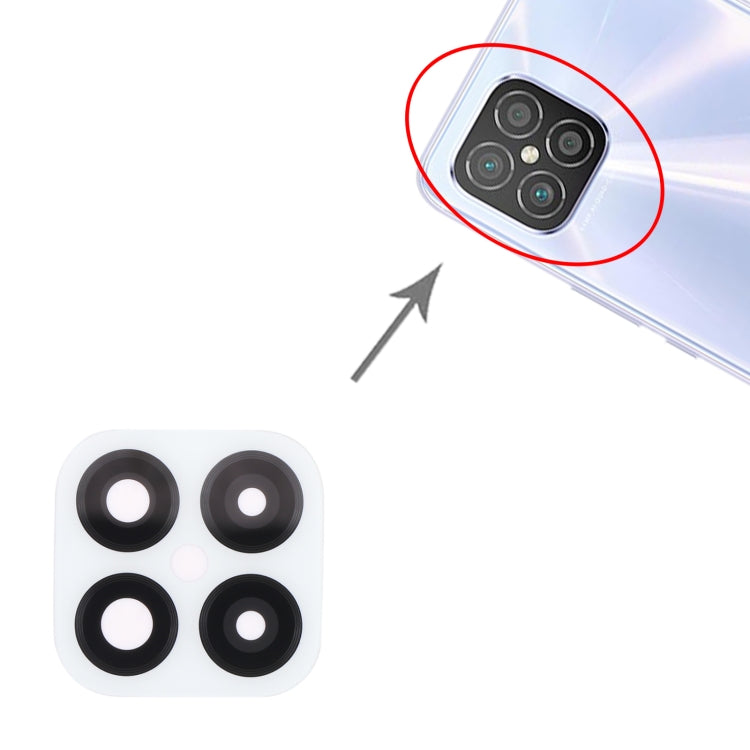 For Huawei Nova 8 SE 10pcs Back Camera Lens (White) by buy2fix