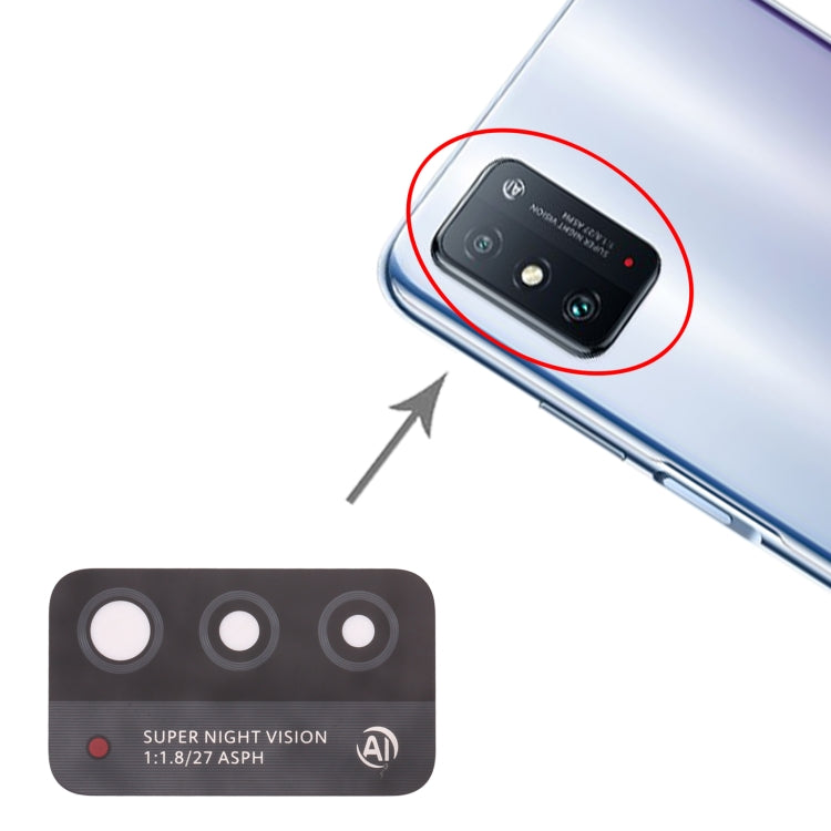 For Honor X10 Max 5G 10pcs Back Camera Lens by buy2fix