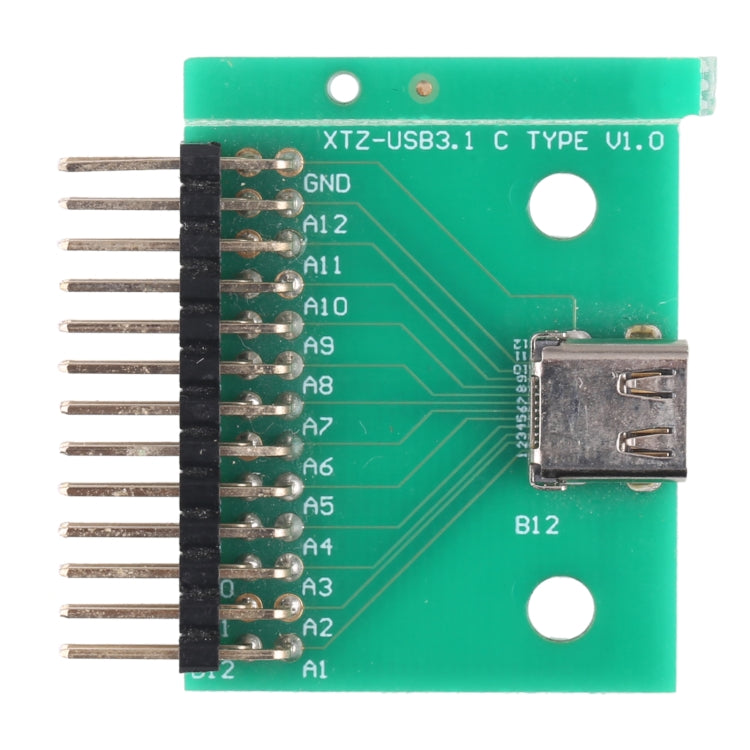 Double-sided Positive and Negative Type C Female Test Board USB 3.1 with PCB 24P Female Connector - Test Tools by buy2fix | Online Shopping UK | buy2fix