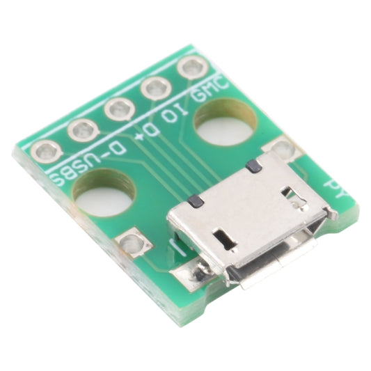 10 PCS Micro USB to 5pin 2.54MM Female Connector Test Board by buy2fix