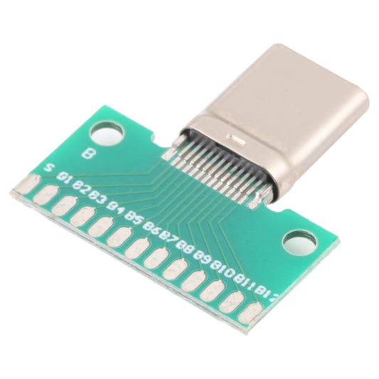 Double-sided Positive and Negative Type C Male Test Board USB 3.1 with PCB 24pin Welded by buy2fix