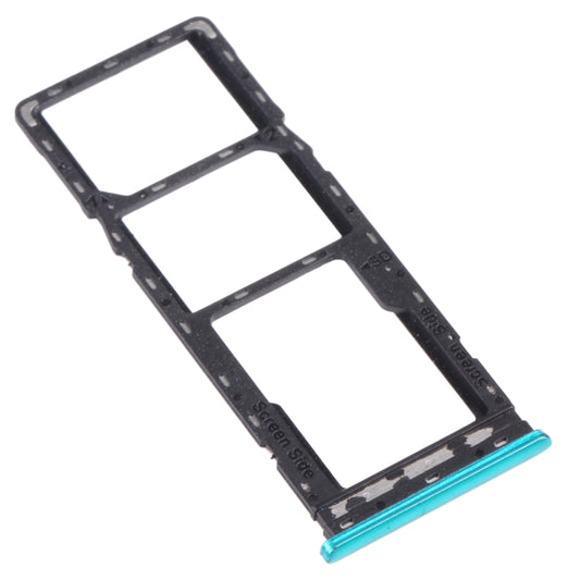 For infinix Hot 9 Play X680 C680B X680C SIM Card Tray + SIM Card Tray + Micro SD Card Tray (Green) by buy2fix