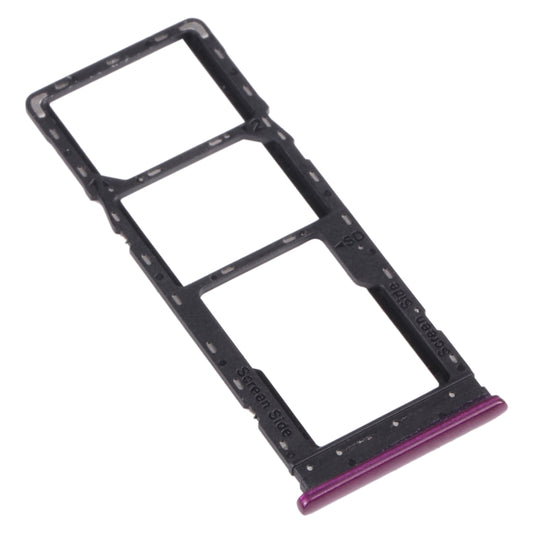 For infinix Hot 9 Play X680 C680B X680C SIM Card Tray + SIM Card Tray + Micro SD Card Tray (Purple) by buy2fix