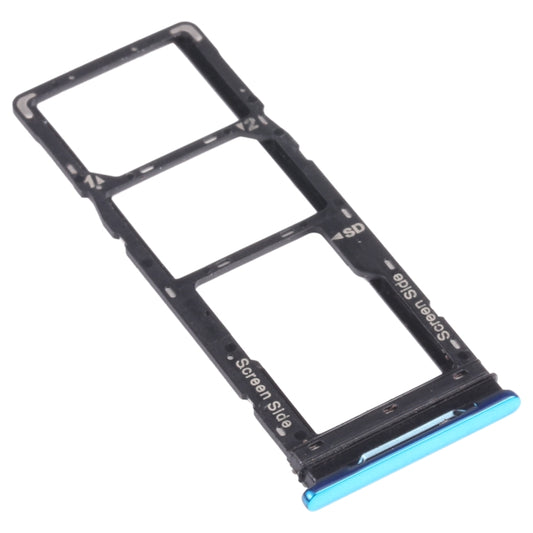 For infinix Note 8 X692 SIM Card Tray + SIM Card Tray + Micro SD Card Tray (Green) by buy2fix
