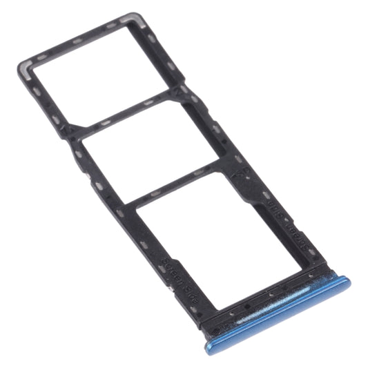 For infinix Hot 10 Play / Smart 5(India) X688C X688B SIM Card Tray + SIM Card Tray + Micro SD Card Tray (Blue) by buy2fix
