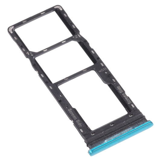 For infinix Smart 5 X657 X657C SIM Card Tray + SIM Card Tray + Micro SD Card Tray (Green) by buy2fix