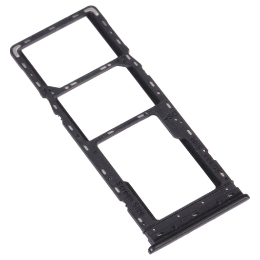 For Tecno Spark 4 / Camon 12 KC2 KC8 CC7 SIM Card Tray + SIM Card Tray + Micro SD Card Tray (Black) by buy2fix