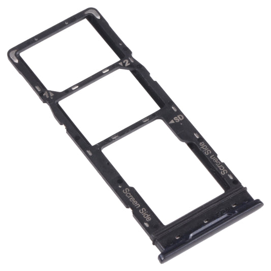 For Tecno Spark 5 Air KD6a SIM Card Tray + SIM Card Tray + Micro SD Card Tray (Black) by buy2fix