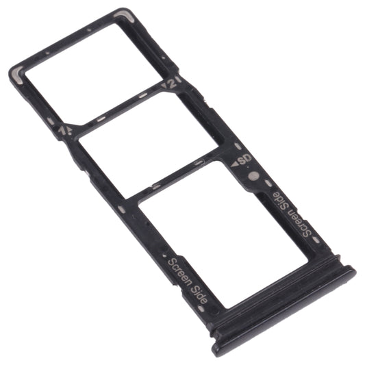 For Tecno Spark 5 Pro KD7 SIM Card Tray + SIM Card Tray + Micro SD Card Tray (Black) by buy2fix