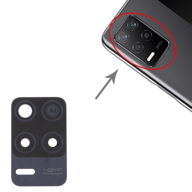 For OPPO Realme Q3 5G 10pcs Back Camera Lens by buy2fix