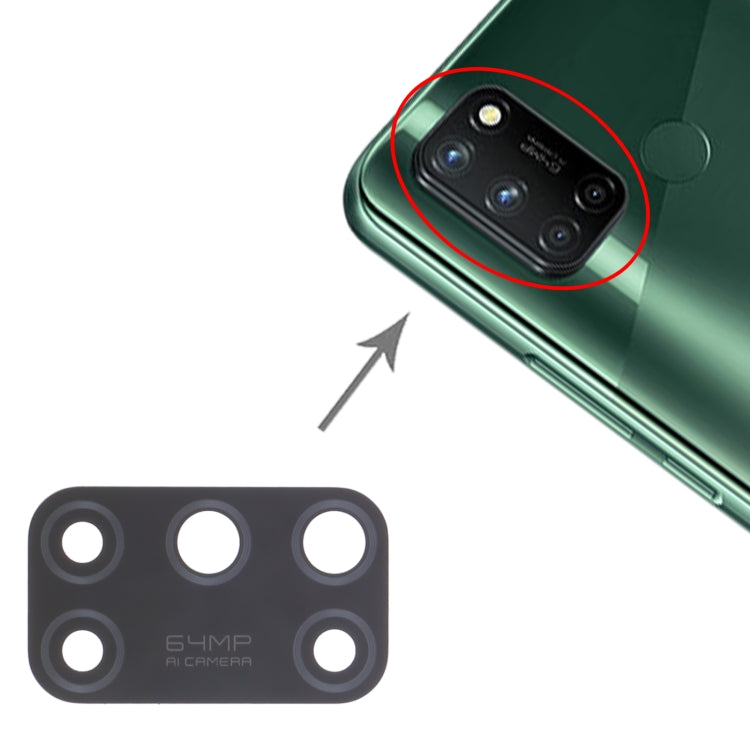 For OPPO Realme 7i RMX2103 10pcs Back Camera Lens by buy2fix