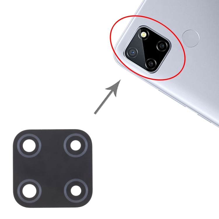 For OPPO Realme C12 RMX2189 10pcs Back Camera Lens by buy2fix