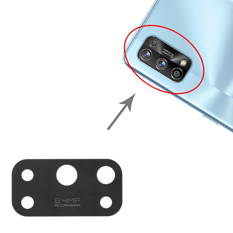 For OPPO Realme 7 Pro RMX2170 10pcs Back Camera Lens by buy2fix
