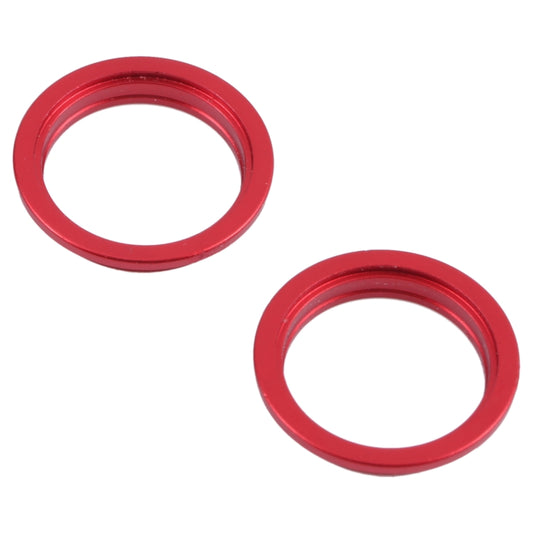 2 PCS Rear Camera Glass Lens Metal Outside Protector Hoop Ring for iPhone 13(Red) by buy2fix