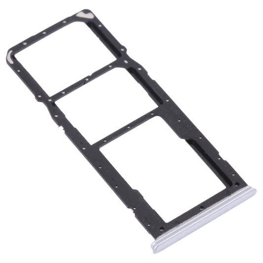 For OPPO Realme 7 (Asia) RMX2151, RMX2163 SIM Card Tray + SIM Card Tray + Micro SD Card Tray (Silver) by buy2fix