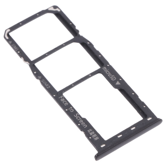 For OPPO Realme 6 Pro RMX2061, RMX2063 SIM Card Tray + SIM Card Tray + Micro SD Card Tray (Black) by buy2fix