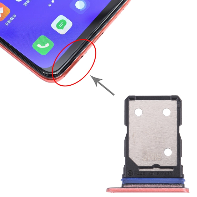 For OPPO Realme V15 5G SIM Card Tray + SIM Card Tray (Gold) by buy2fix