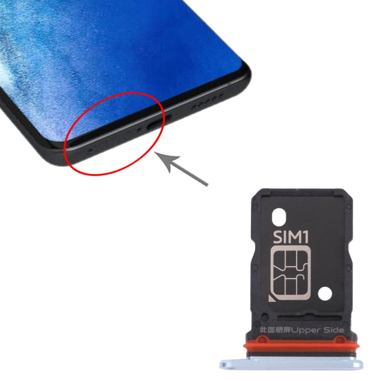For vivo X60 Pro / X60 V2045 V2046 SIM Card Tray + SIM Card Tray (Blue) by buy2fix