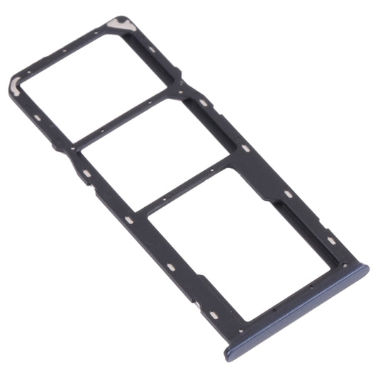 For OPPO A15 CPH2185 SIM Card Tray + SIM Card Tray + Micro SD Card Tray (Black) by buy2fix