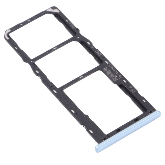 For OPPO A15 CPH2185 SIM Card Tray + SIM Card Tray + Micro SD Card Tray (Blue) by buy2fix