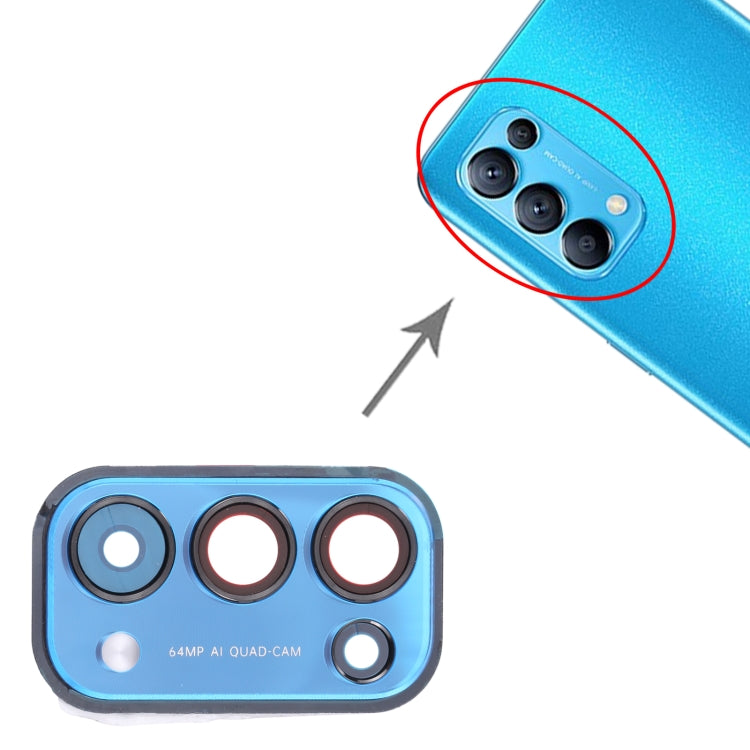 For OPPO Reno5 5G PEGM00, PEGT00, CPH2145 Camera Lens Cover (Blue) by buy2fix