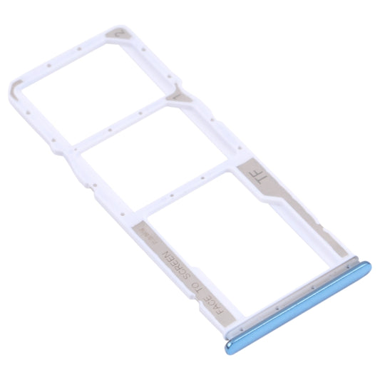SIM Card Tray + SIM Card Tray + Micro SD Card Tray for Xiaomi Redmi Note 10 4G / Redmi Note 10S M2101K7AI, M2101K7AG, M2101K7BG, M2101K7BI, M2101K7BNY, M2101K7BL (Blue) by buy2fix