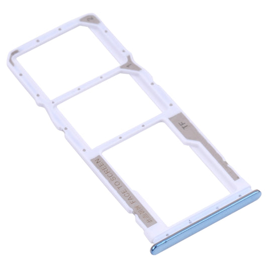 SIM Card Tray + SIM Card Tray + Micro SD Card Tray for Xiaomi Redmi Note 10 Pro 4G / Redmi Note 10 Pro Max / Redmi Note 10 Pro (India) M2101K6G, M2101K6R, M2101K6I, M2101K6P (Blue) by buy2fix
