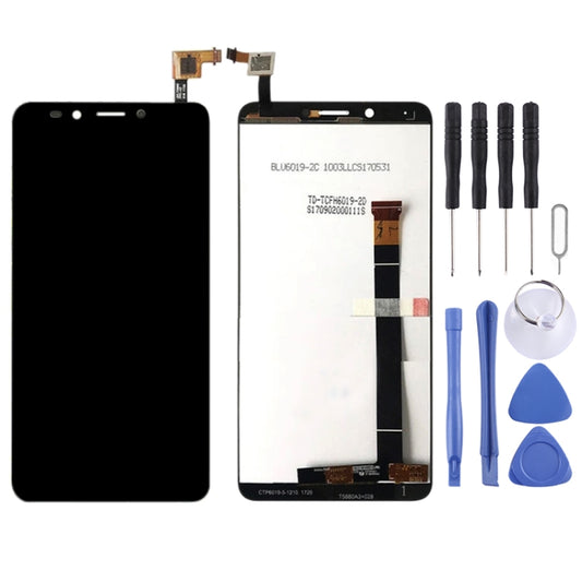 LCD Screen and Digitizer Full Assembly for Alcatel A7 XL A7XL 7071DX 7071(Black) by buy2fix