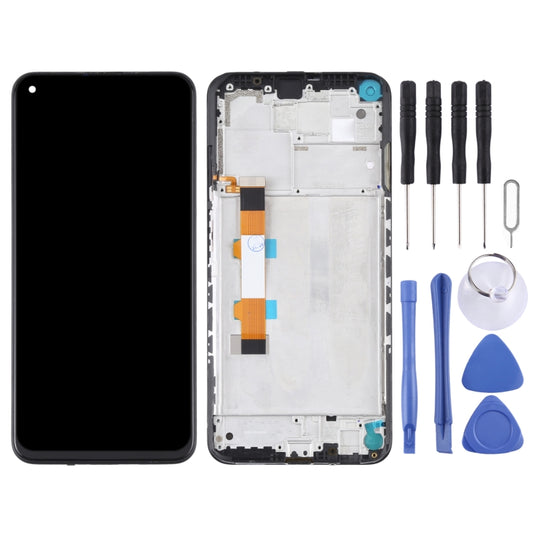 Original LCD Screen and Digitizer Full Assembly With Frame for Xiaomi Redmi Note 9 5G / Redmi Note 9T 5G M2007J22C by buy2fix