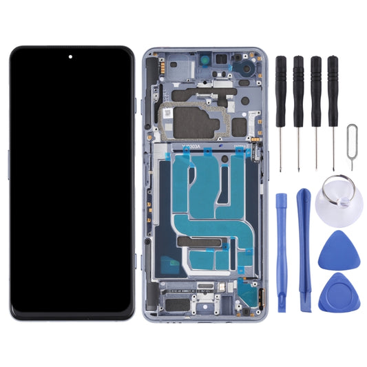 Original LCD Screen and Digitizer Full Assembly With Frame for Xiaomi Black Shark 4 / Black Shark 4 Pro SHARK PRS-H0, SHARK PRS-A0(Silver) by buy2fix