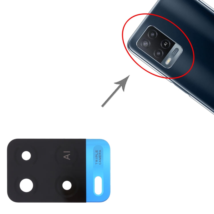 For OPPO A54 4G 10 PCS Back Camera Lens (Blue) by buy2fix