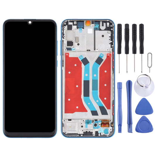 OEM LCD Screen for Huawei Y8p Digitizer Full Assembly with Frame(Blue) by buy2fix