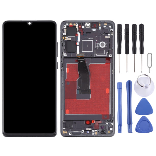Original OLED LCD Screen for Huawei P30 Digitizer Full Assembly With Frame(Black) by buy2fix