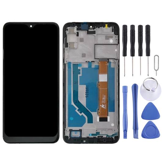 LCD Screen and Digitizer Full Assembly With Frame for Alcatel 3L 2020 OT5029 5029D 5029Y 5029U 5029(Black) by buy2fix