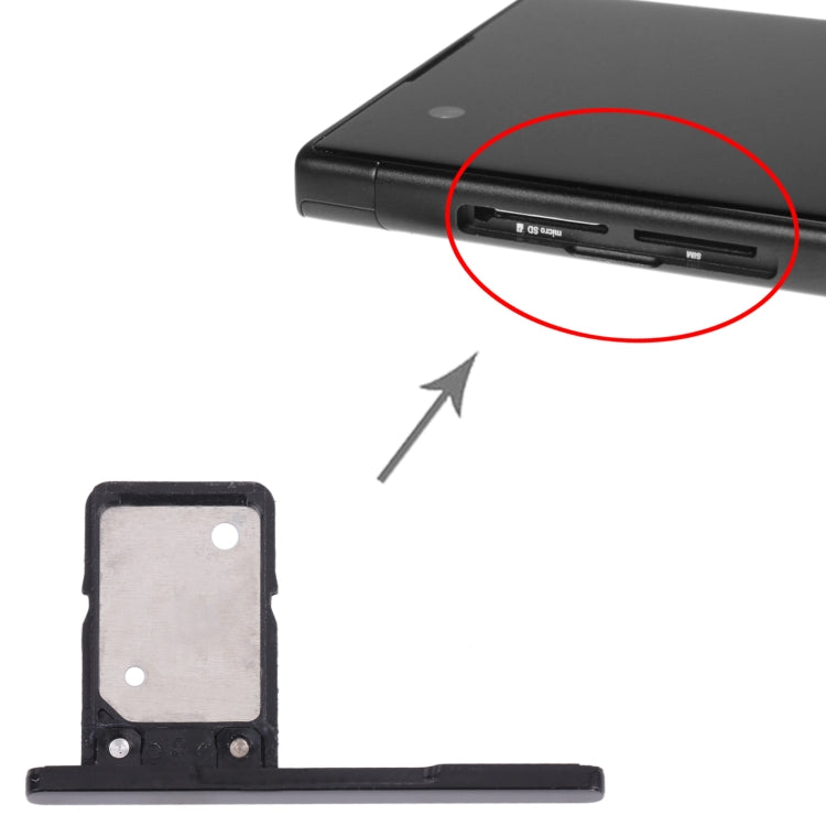 SIM Card Tray for Sony Xperia XA1 Ultra / Xperia XA1(Black) by buy2fix