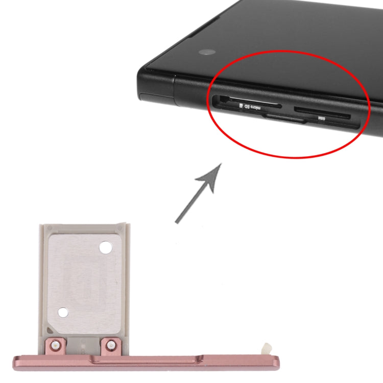 SIM Card Tray for Sony Xperia XA1 Ultra / Xperia XA1(Pink) by buy2fix