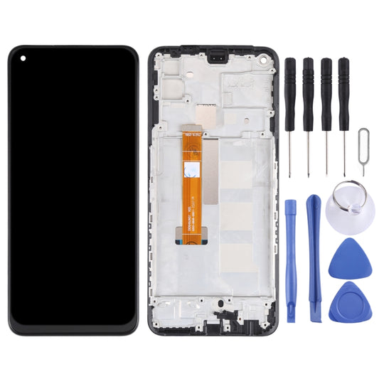 Original LCD Screen and Digitizer Full Assembly With Frame for OPPO Realme Q2 RMX2117 by buy2fix