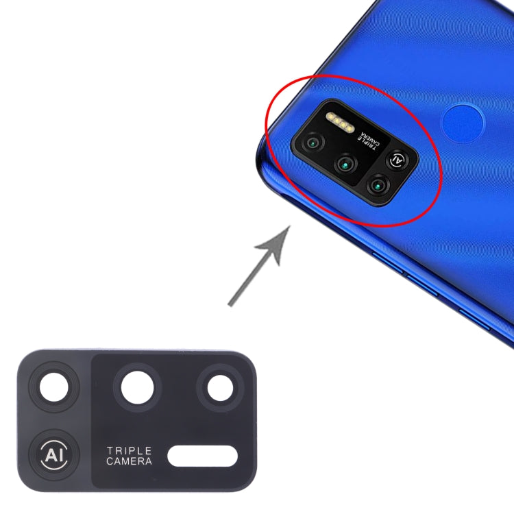 For Tecno Spark 6 Air KE6, KE6j, KF6 10pcs Back Camera Lens by buy2fix