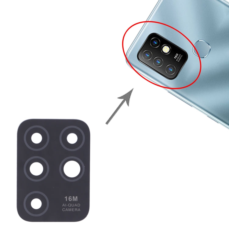 For Infinix Hot 10 X682B, X682C 10pcs Back Camera Lens by buy2fix