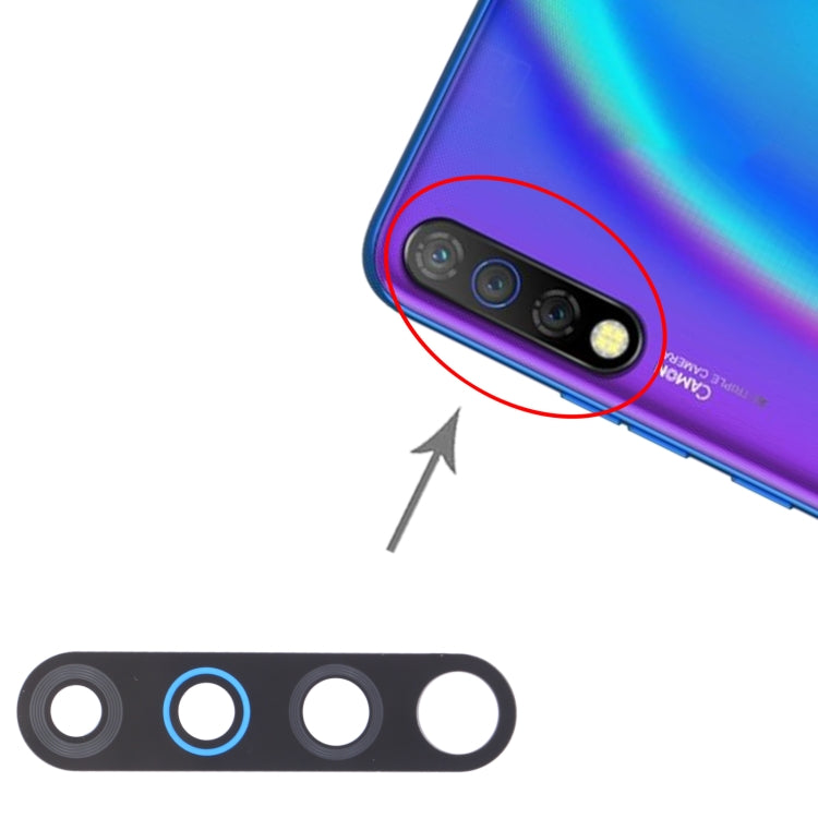 For Tecno Camon 12 CC7s 10pcs Back Camera Lens by buy2fix