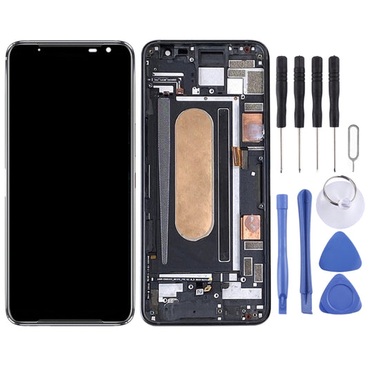 Original OLED LCD Screen for Asus ROG Phone 3 ZS661KS I003DD Digitizer Full Assembly with Frame(Black) by buy2fix