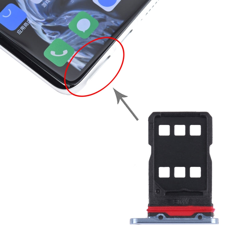 For Meizu 18 SIM Card Tray + SIM Card Tray (Blue) by buy2fix
