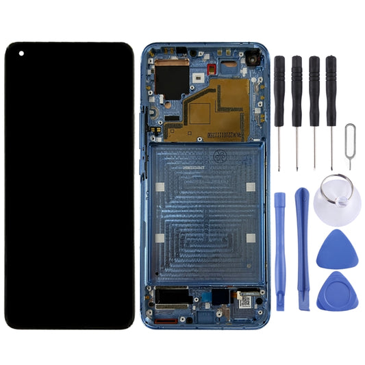 Original LCD Screen for Xiaomi Mi 11 M2011K2C, M2011K2G Digitizer Full Assembly with Frame(Blue) by buy2fix