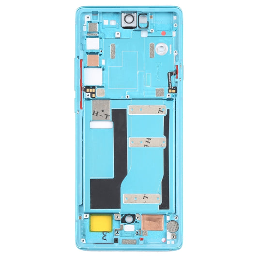 Original Front Housing LCD Frame Bezel Plate for TCL 20 Pro 5G (Blue) by buy2fix