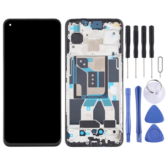 Original Super AMOLED Material LCD Screen and Digitizer Full Assembly with Frame for OPPO Realme GT 5G RMX2202 by buy2fix