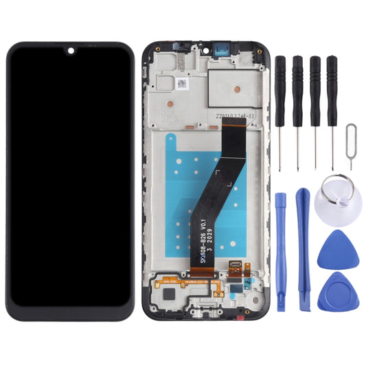 TFT LCD Screen for Motorola Moto E6i XT2053-5 Digitizer Full Assembly with Frame (Black) by buy2fix