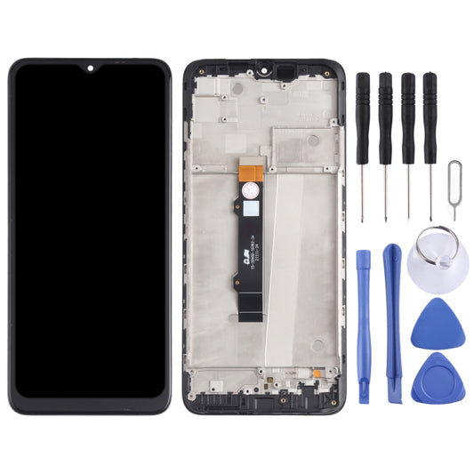 TFT LCD Screen for Motorola Moto G50 XT2137-1 XT2137-2 Digitizer Full Assembly with Frame (Black) by buy2fix