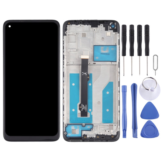 TFT LCD Screen for Motorola Moto G8 XT2045-1 Digitizer Full Assembly with Frame (Black) by buy2fix