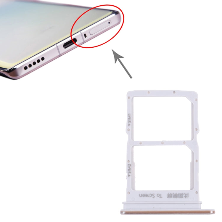 SIM Card Tray + SIM Card Tray for Huawei Nova 8 (Silver) by buy2fix