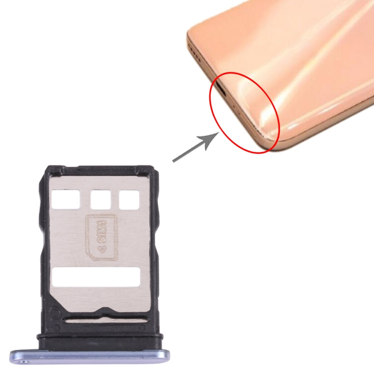 SIM Card Tray for Honor X20 SE(Silver) by buy2fix
